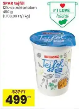Interspar SPAR tejföl ajánlat