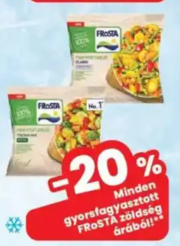 Interspar FROSTA zöldség ajánlat