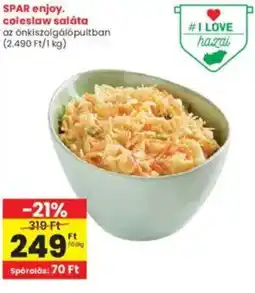 Interspar SPAR enjoy. coleslaw saláta ajánlat