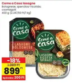 Interspar Come a Casa lasagne ajánlat