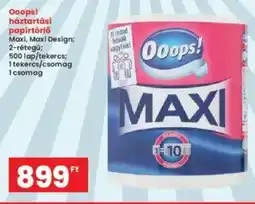 Interspar Ooops! háztartási papírtörlő ajánlat
