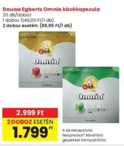 Interspar Douwe Egberts Omnia kávékapszula ajánlat