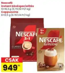 Interspar Nescafé instant kávéspecialitás, Cappuccino ajánlat