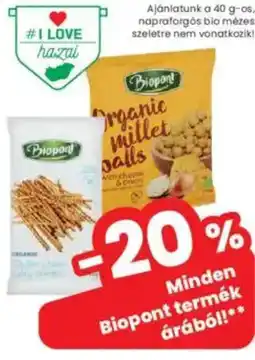 Interspar Biopont termék ajánlat