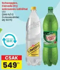 Interspar Schweppes, Canada Dry szénsavas üdítőital ajánlat