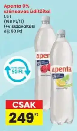 Interspar Apenta 0% szénsavas üdítőital ajánlat