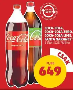 PENNY Coca-Cola, Coca-Cola Zero, Coca-Cola Lime, Fanta Narancs ajánlat