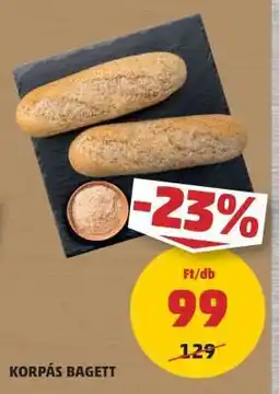 PENNY Korpás Bagett ajánlat