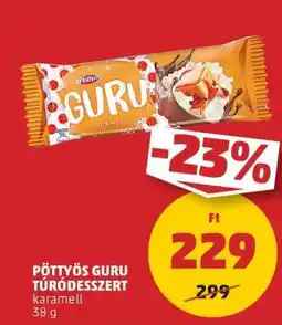 PENNY PÖTTYÖS Guru túródesszert ajánlat