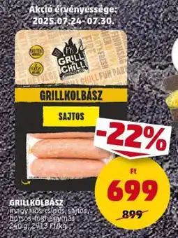 PENNY GRILLKOLBÁSZ ajánlat