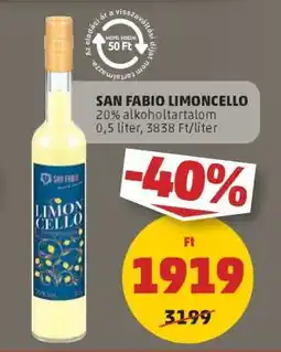 PENNY San Fabio Limoncello ajánlat