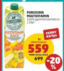 PENNY Purissima Multivitamin ajánlat