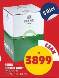 PENNY FEIND BIRTOK BOR ajánlat