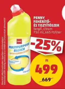 PENNY PENNY Fehérítő- és tisztítószer ajánlat