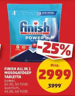 PENNY Finish All in 1 Mosogatógép Tabletta ajánlat