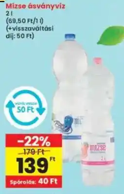 Interspar Mizse ásványvíz ajánlat