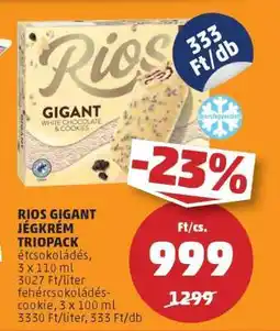 PENNY RIOS GIGANT JÉGKRÉM TRIOPACK ajánlat