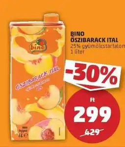 PENNY Bino Őszibarack Ital ajánlat