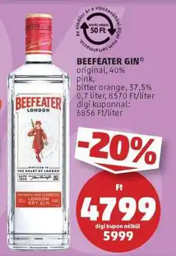 PENNY BEEFEATER GIN ajánlat