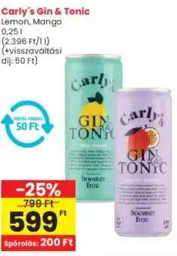 Interspar Carly's Gin & Tonic ajánlat