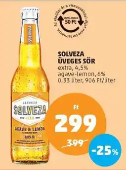 PENNY Solveza Üveges Sör ajánlat