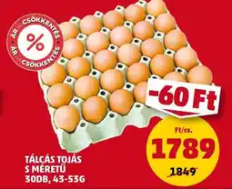 PENNY Tálcás tojás S méretű ajánlat