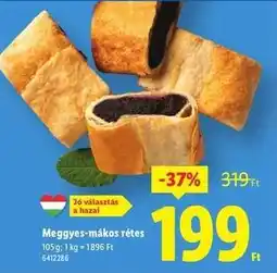 Lidl Meggyes-mákos rétes ajánlat