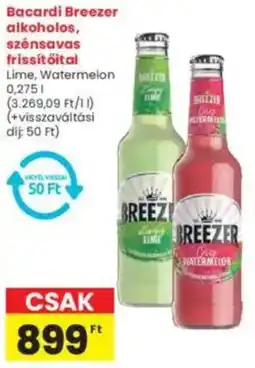 Interspar Bacardi Breezer alkoholos, szénsavas frissítőital ajánlat