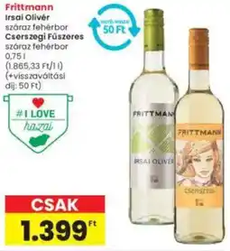 Frittmann Irsai Olivér, Cserszegi Fűszeres