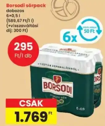 Interspar Borsodi sörpack ajánlat
