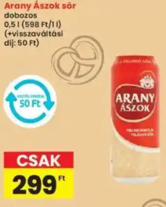 Interspar Arany Ászok sör ajánlat
