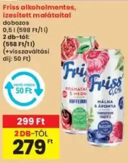 Interspar Friss alkoholmentes, Ízesített malátaital ajánlat