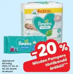 Interspar Pampers törlőkendő ajánlat