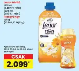 Interspar Lenor öblítő, illatgyöngy ajánlat