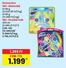Interspar Domestos WC-illatosító, WC-tisztító hab ajánlat
