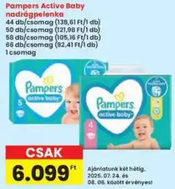 Interspar Pampers Active Baby nadrágpelenka ajánlat