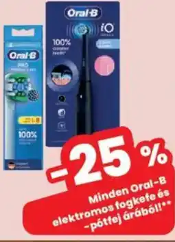 Interspar Oral-B elektromos fogkefe és -pótfej ajánlat