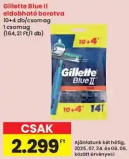 Interspar Gillette Blue Il eldobható borotva ajánlat