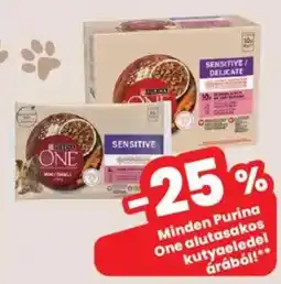Interspar Minden Purina One alutasakos kutyaeledel ajánlat