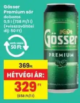 Interspar Gösser Premium sör ajánlat