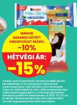 Interspar Kinder szelet ajánlat
