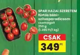 Interspar SPAR HAZAI.SZERETEM fürtös bébiszilvaparadicsom ajánlat