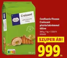 Confiserie Firenze Croissant pisztáciakrémmel töltve