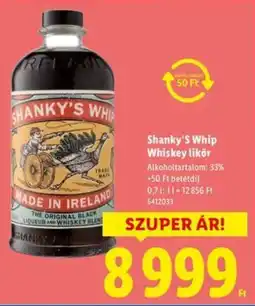 Lidl Shanky's Whip Whiskey likōr ajánlat