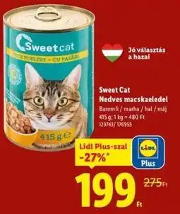 Lidl Sweet Cat Nedves macskaeledel ajánlat