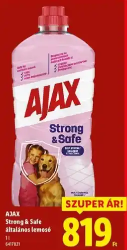 Lidl AJAX Strong & Safe általános lemosó ajánlat