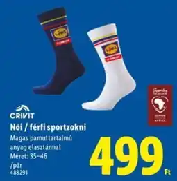 Lidl CRIVIT Női / férfi sportzokni ajánlat