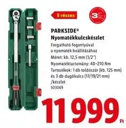 Lidl PARKSIDE Nyomatékkulcskészlet ajánlat