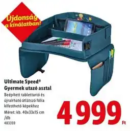 Lidl Ultimate Speed Gyermek utazó asztal ajánlat