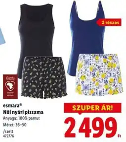 Lidl Esmara Női nyári pizsama ajánlat